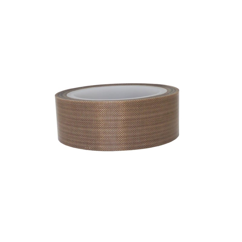 YongXuan PTFE Coated Fabric Tape Teflon Adhesive Tape High Temperature Vacuum, Hand and Impulse Sealers Machine Sealing Tape 0.18mm Thick (25mm-5M) - Image 1